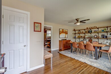 Main living room is currently set up as a beautiful dining area.