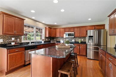 Spectacular kitchen with large center island provi