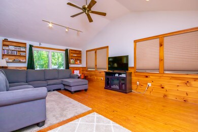 Large cathedral family room