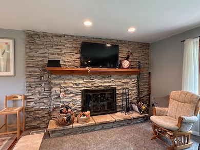 Stone Fireplace