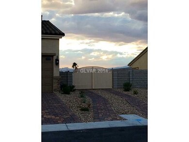 Property Photo. RV gate with paver runners