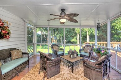 Nice sized screened porch overlooking large, flat 