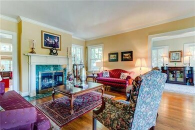 Formal Living Room with Marble Fireplace, Gorgeous