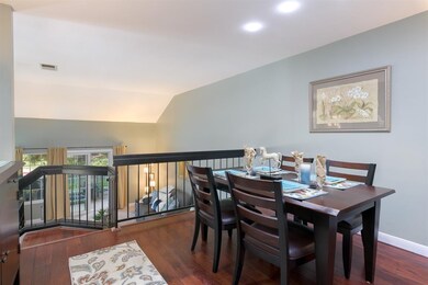 Dining Area overlooks the Living Room.