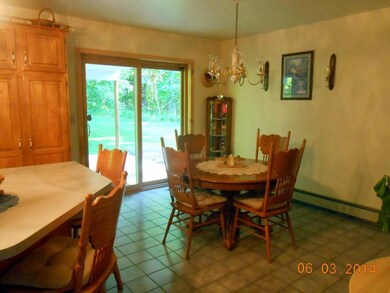 Dining area in the kitchen opens to...