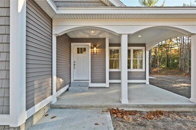 Covered front entry patio