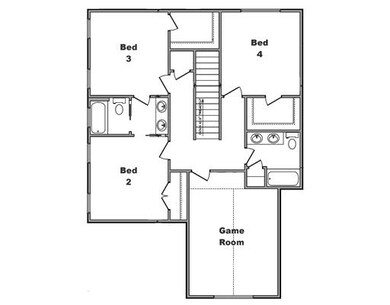 2nd Floor Plan. For illistration only.   Actual layout is subject to change.