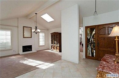 Living room and front entry