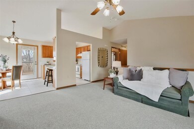 Ceiling fan in living room.