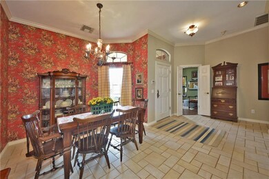 Formal Dining Area Looking into Study