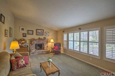 Living room with a real wood-burning fireplace!
