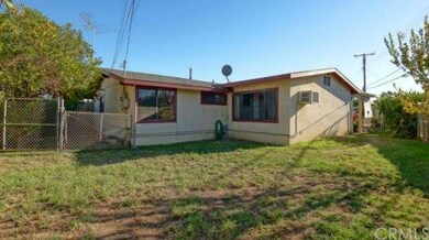 Backyard view of home
