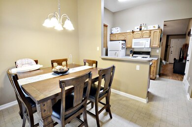 Breakfast area and kitchen