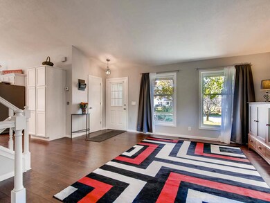 living room front entry view