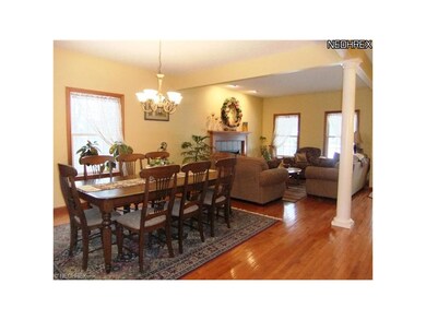 The openness of the formal dining room allows you 