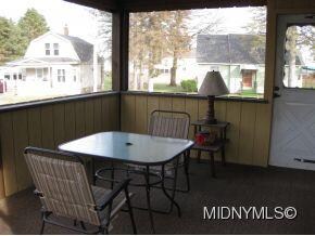 Screened back porch