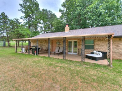 Large back patio