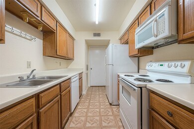 Galley kitchen for multifunctional use.