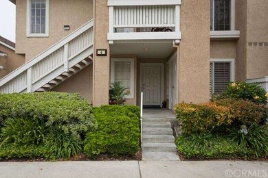 The view of the front door from the street.