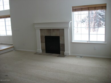 fireplace in living area