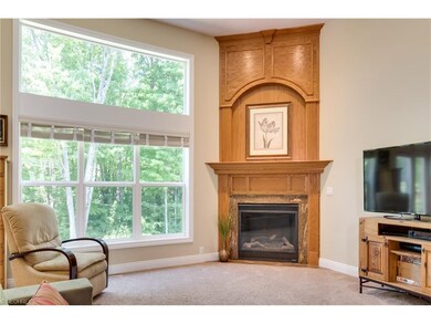 Check out the custom detail work on the fireplace 