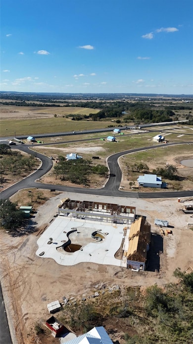 Aerial view of sparsely populated area