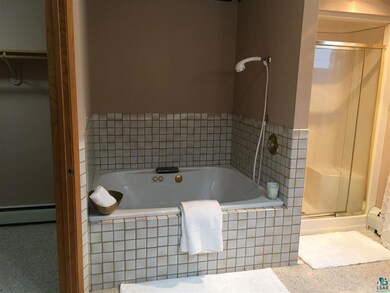 Jet tub, walk-in closet, shower, private toilet