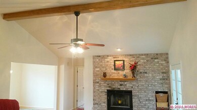Beamed Ceiling in Living