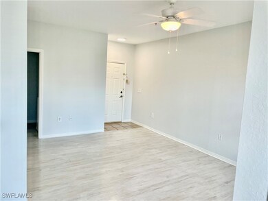 Unfurnished room with light hardwood / wood-style
