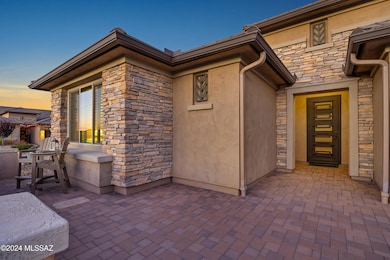Extended paver patio in front
