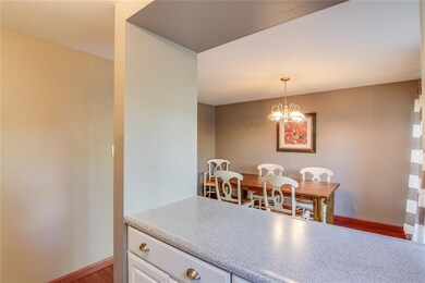 Serving area from kitchen to dining room.