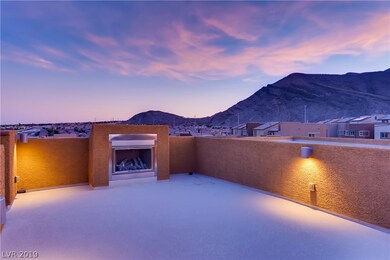 Roof top deck mountain view