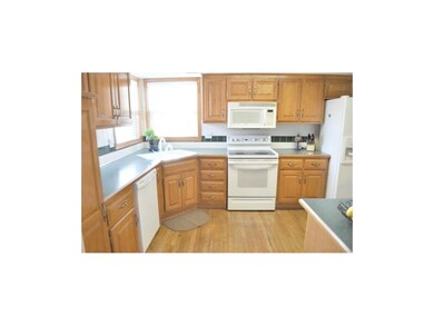 Kitchen with hardwoods