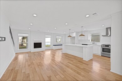 Open dinning and living area