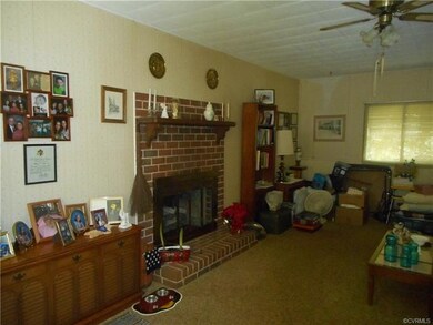 Addition added to make a cozy family room with fir