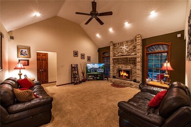 Stunning Family room with vaulted ceilings and bea