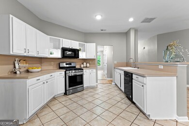 Freshly painted cabinets!