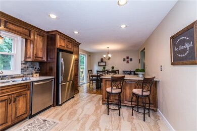 Ceramic floor in the kitchen with hardwood floors 