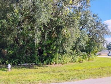 Corner of land has a fire hydrant