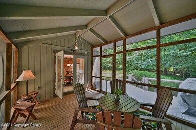 Large screened-in porch