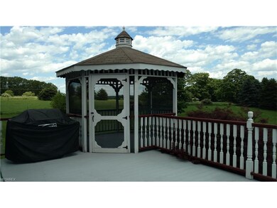 Country views from the gazebo and deck.  This yard