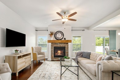 living room fireplace