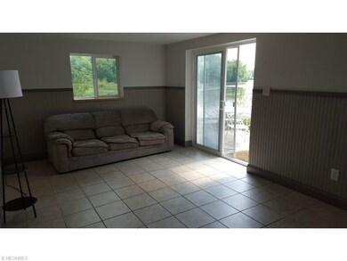 living room in lower level