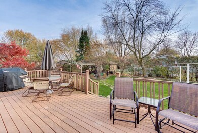 Deck and fenced in back yard