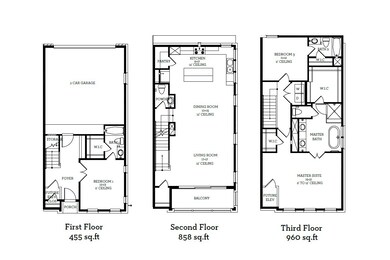 Highlights - 12 FT Living Room Ceilings, 3 Paneled