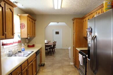 Kitchen, new tile and stainless appliances.