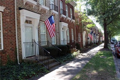 View down sidewalk