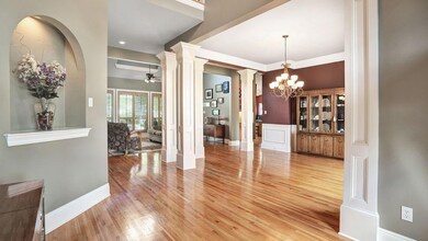 Foyer with Views of Dining and Living Rooms