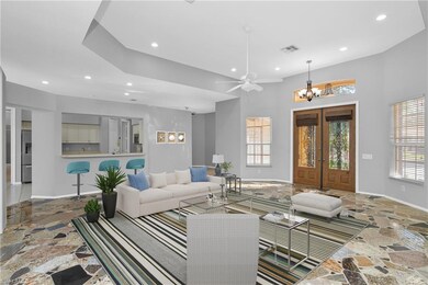 Open Floor Plan-great room. Furnishings added digi