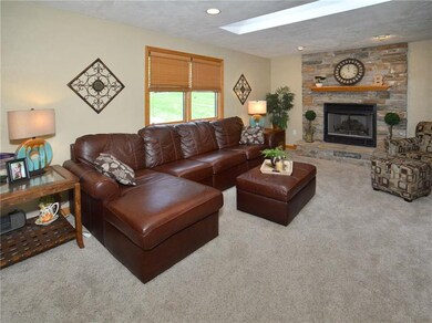 Family room open to kitchen.